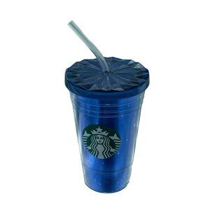 Disney Starbucks Disneyland D60 Anniversary Cold Cup Tumbler Blue